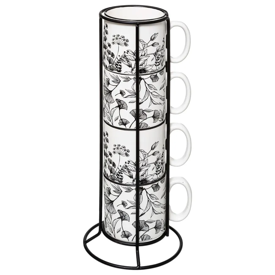 Tazza Impilabile Doraemon Heart Collection, Porcellana Giapponese Bianca 105 X 171, Dimensioni 8x8,5 Cm - 2