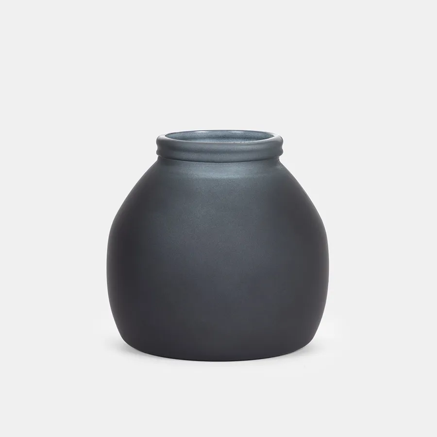 Vaso Decorativo In Vetro Aster HOME DECO FACTORY – Nero-rame, 20x12x12 Cm - 4