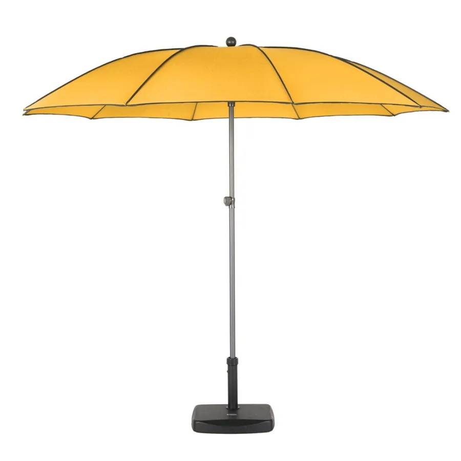 Hespéride - Ombrellone rotondo diritto in acciaio soya color tortora d2,7m | Leroy Merlin