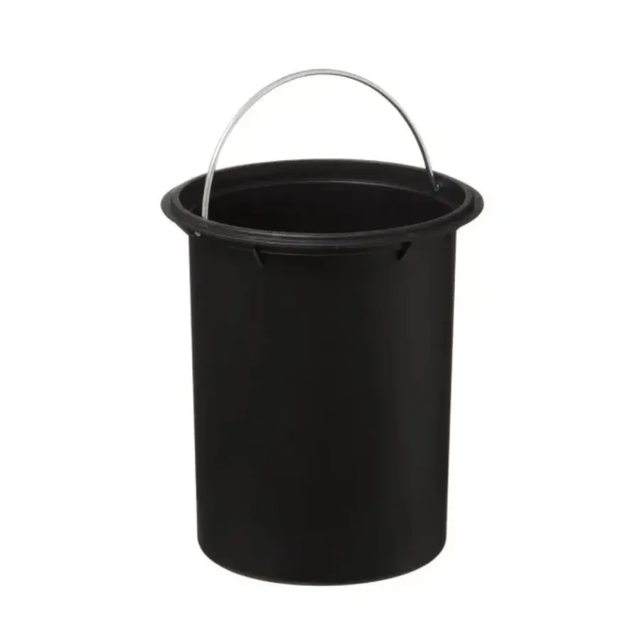 Cestino Spazzatura Metallico 10L Con Anello Oro – Per Ufficio, Bagno, Camera, Argento