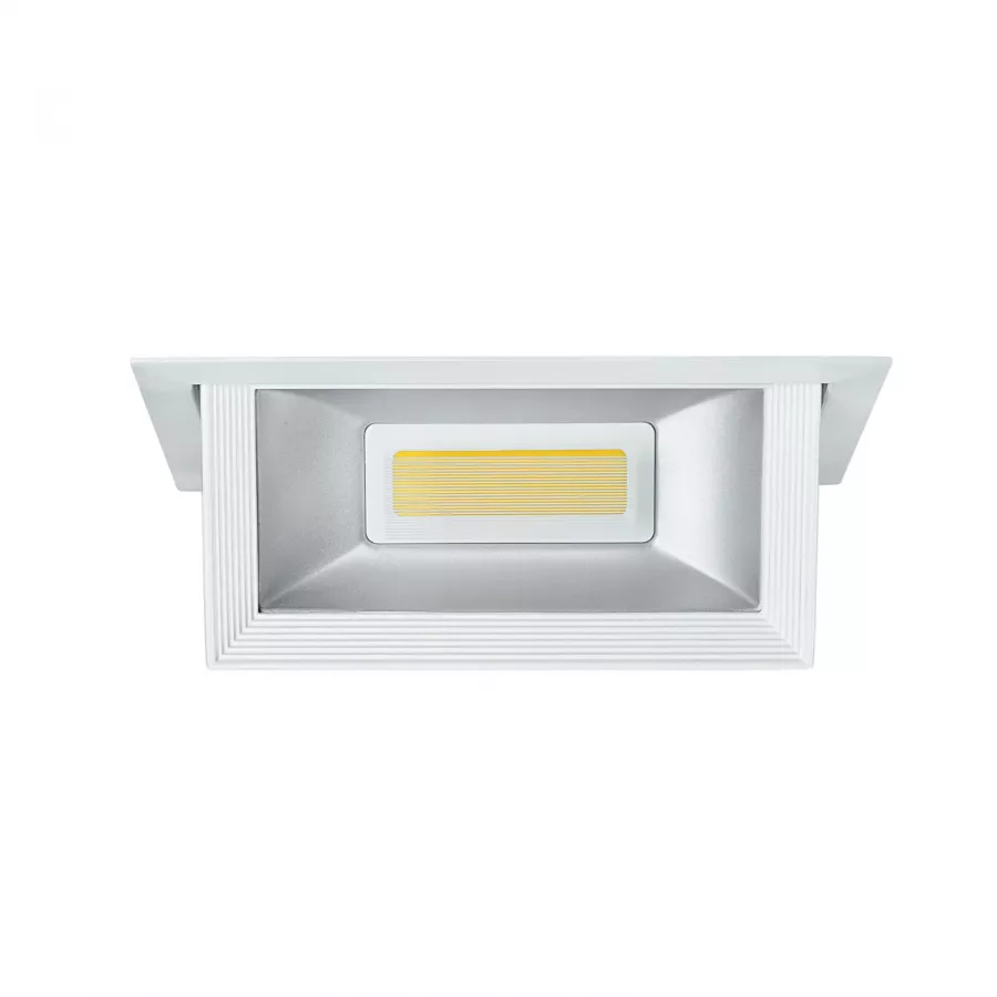 Faretto Led Soffitto Orientabile 40W Faro Interno Binario Luce