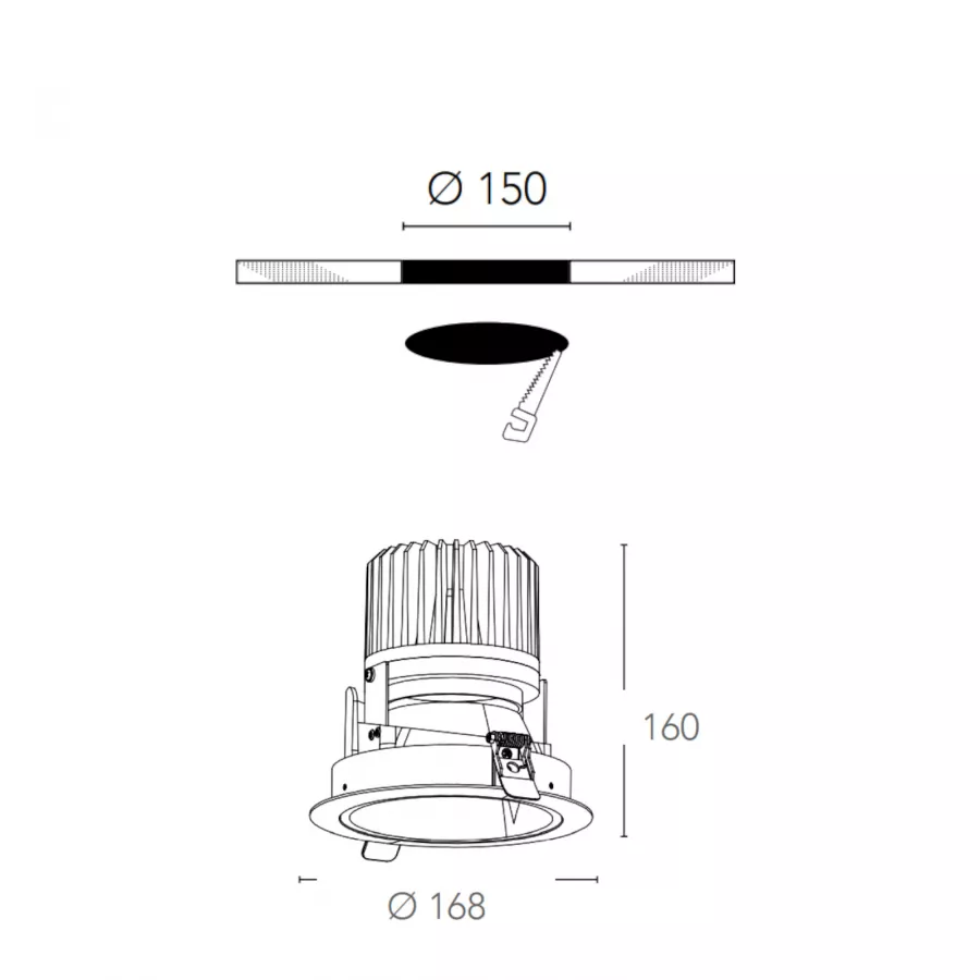 Faretto LED Subacquea - 18W - DC12V - IP68 - Acciaio inossidabile 316  Temperatura di Colore Bianco Naturale - 4000K