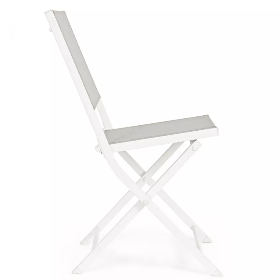 Sedia pieghevole bianca, sedia richiudibile mod. Easy (2 pz)