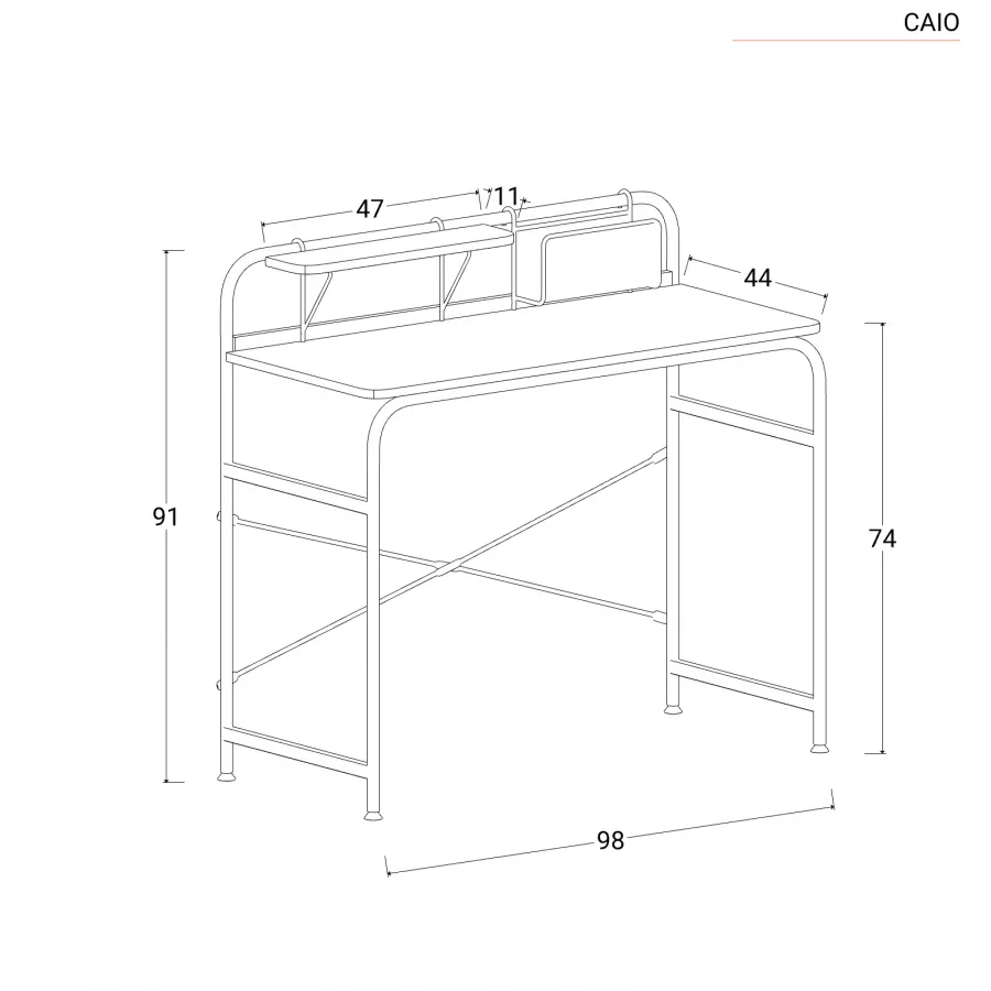 Scrivania salvaspazio 85x45 cm in legno rovere e bianco con anta  richiudibile a ribalta e struttura