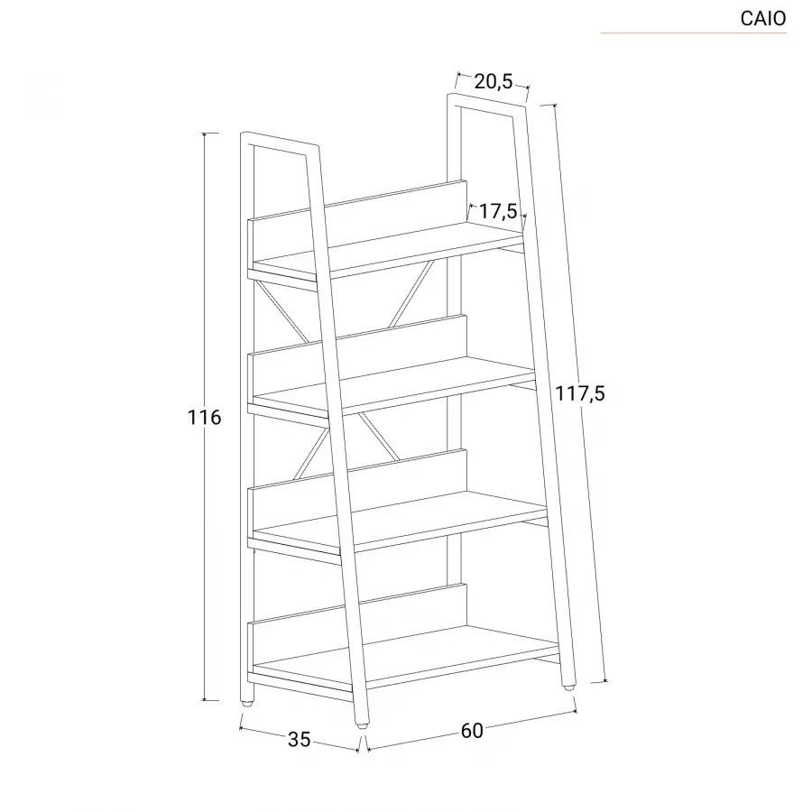 Appendiabiti 80x202h cm effetto rovere e struttura in metallo