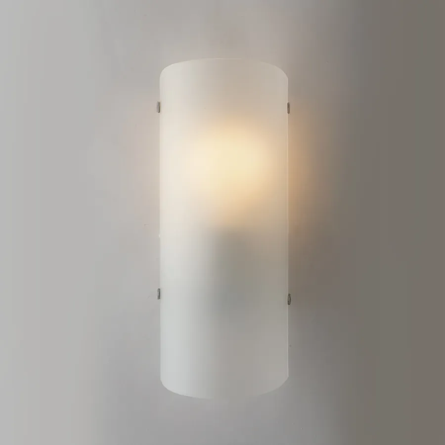 APPLIQUE DA PARETE moderna in vetro bianco curvo legno nero 2 luci