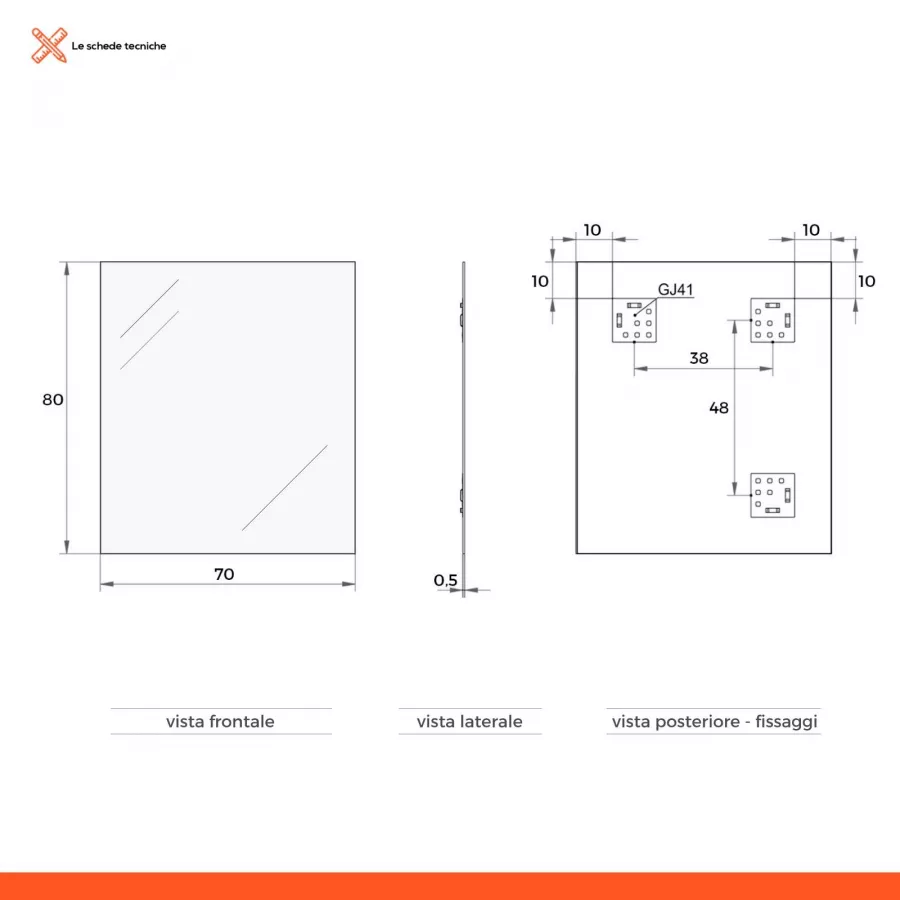 Mobile bagno sospeso portalavabo 100 cm con cassettone rovere biscuit e  specchio - Verano