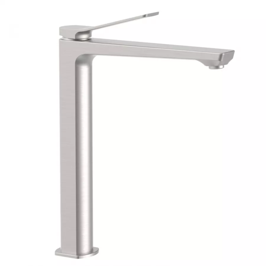 Miscelatore lavabo prolungato senza scarico steel looking - Tilt di Paffoni