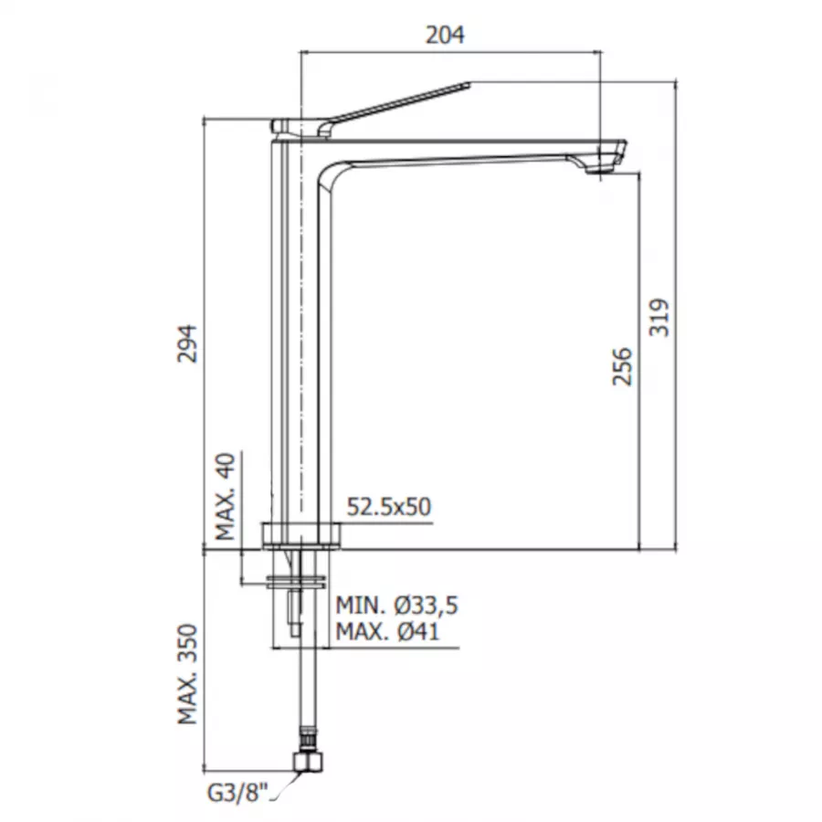 Paffoni Tilt set rubinetti monocomando per lavabo e bidet senza