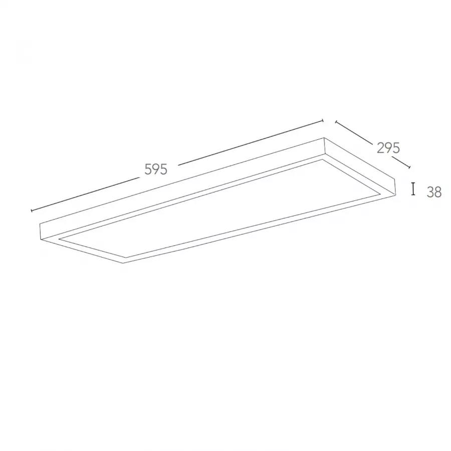 CANADA LED PANEL 60x60 Acc. CORNICE SUPERFICIE BIANCO