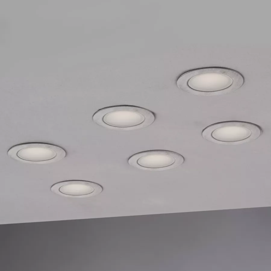 Scandinavian Home, set di 3 faretti LED da incasso, dimmerabili, 60 mm – 70  mm, adatti per