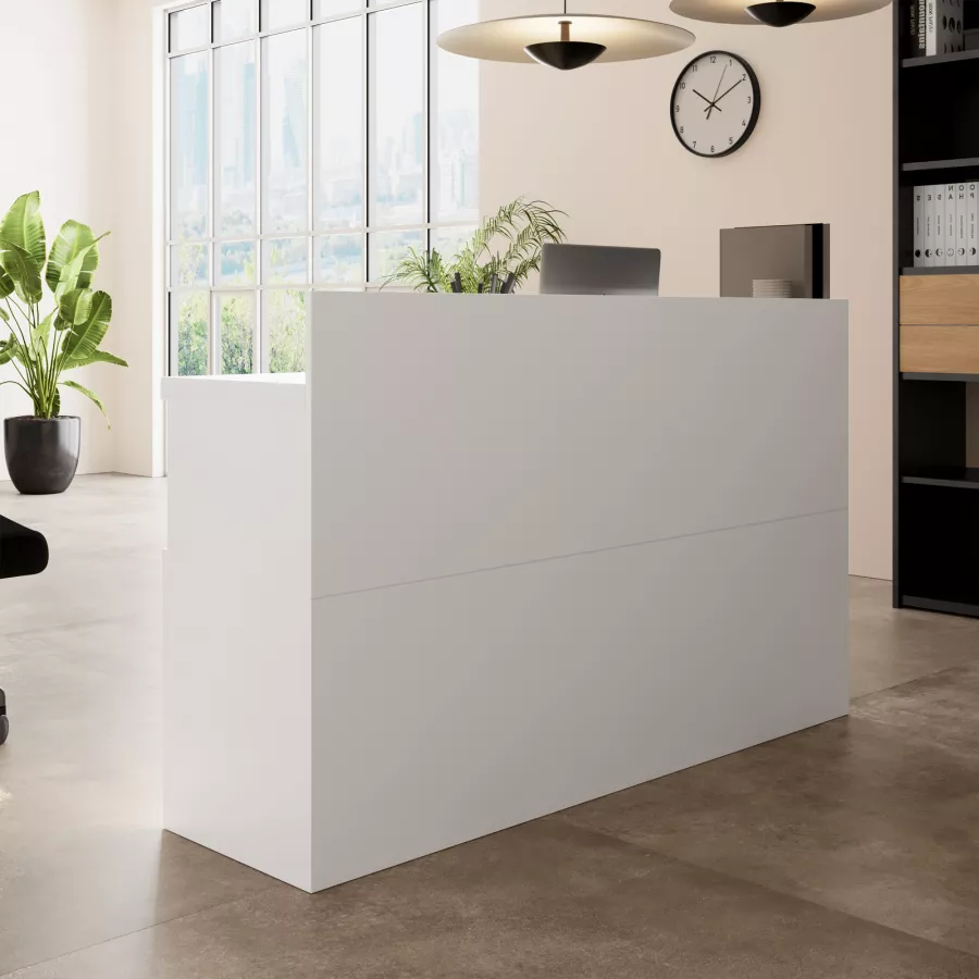 DEGHI UFFICIO Scrivania Con Altezza Regolabile 40 X 80 Cm Legno E Telaio  Bianco