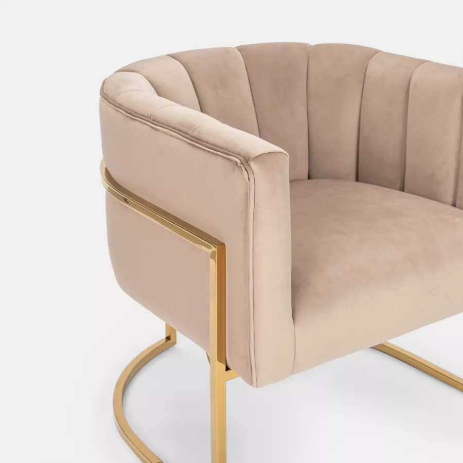 POLTRONA VELLUTO GOLD - ARCHIMODE STUDIO STORE