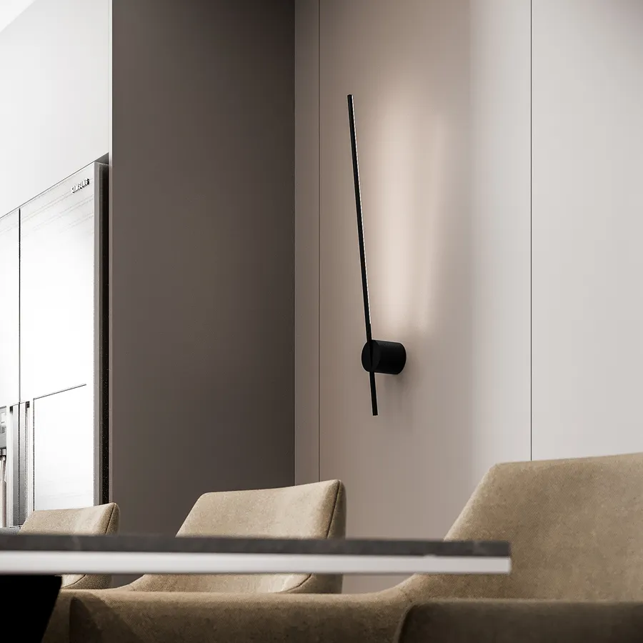Alpinaluz – Confezione Da 2 Lampade A Sospensione Tubolari 40 Cm In Alluminio Effetto Legno, Attacco GU10 E Cavo Tessile Nero 120 Cm