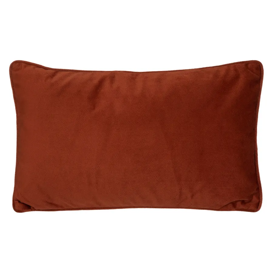 Cuscino Mackay 60x50x10cm in velluto terracotta - 60x50x10cm