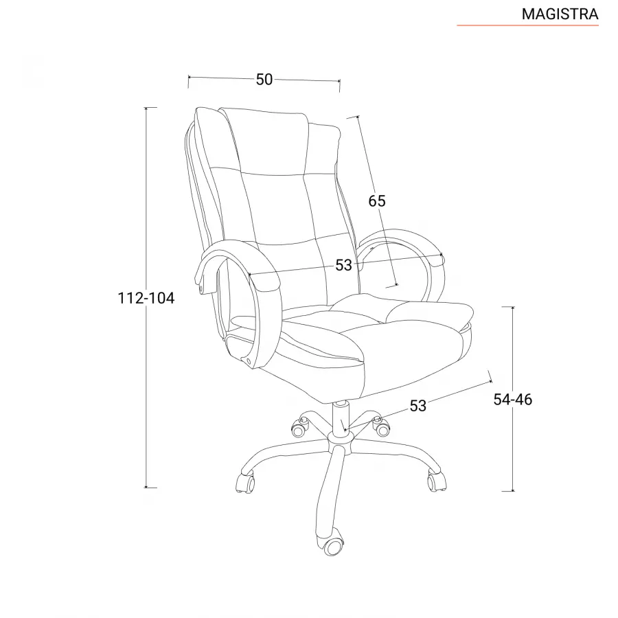 Sedia girevole da ufficio Topstar® Ortho 30