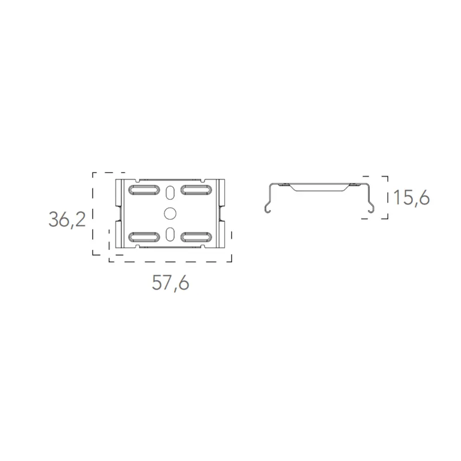 Kit Staffa Per Fissaggio A Sospensione Plafoniera Led Tri Proof TL1560N - 5