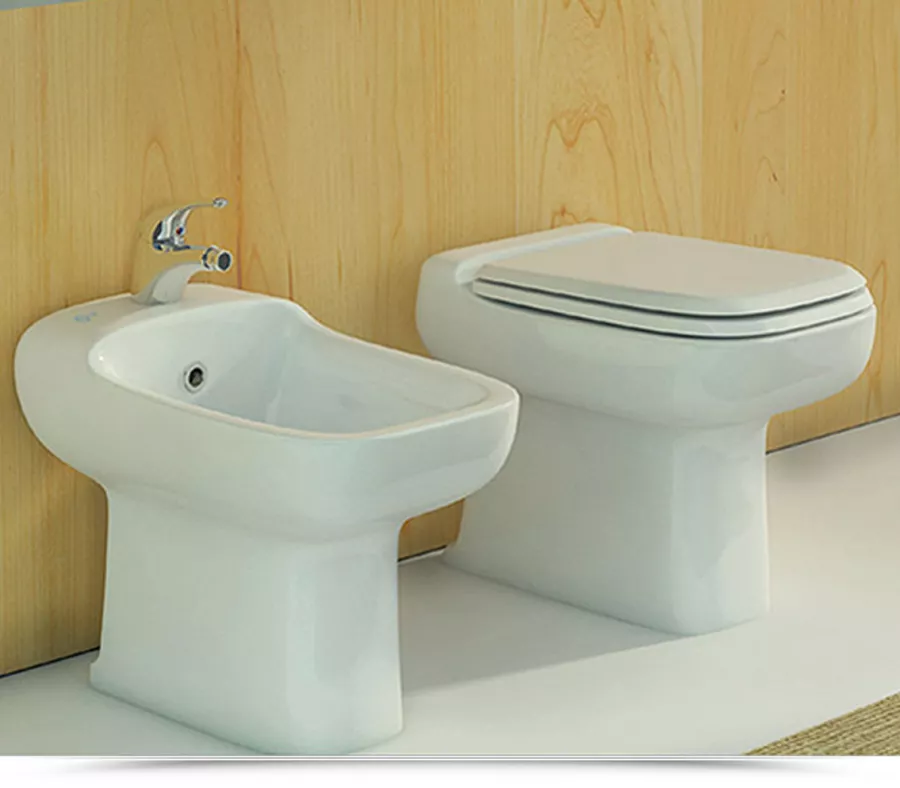 BSOPE5 - Copri WC sedile ricambio adattabile a Ideal Standard serie Conca  legno MDF bianco