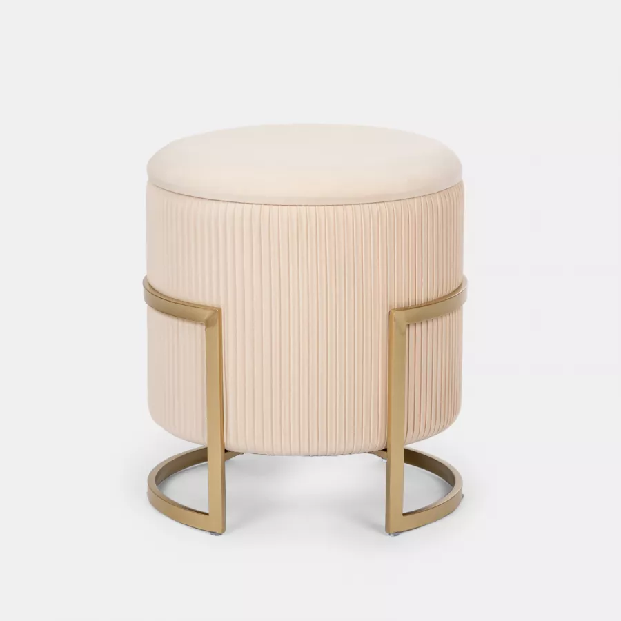 Pouf Sgabello Crema