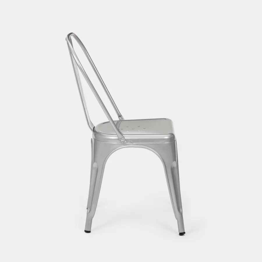 Sedia Industry in Metallo Design Industriale (Silver)