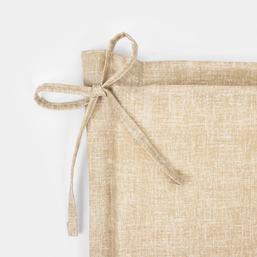 Cuscino per sedia da giardino 40x40 cm con pattina beige