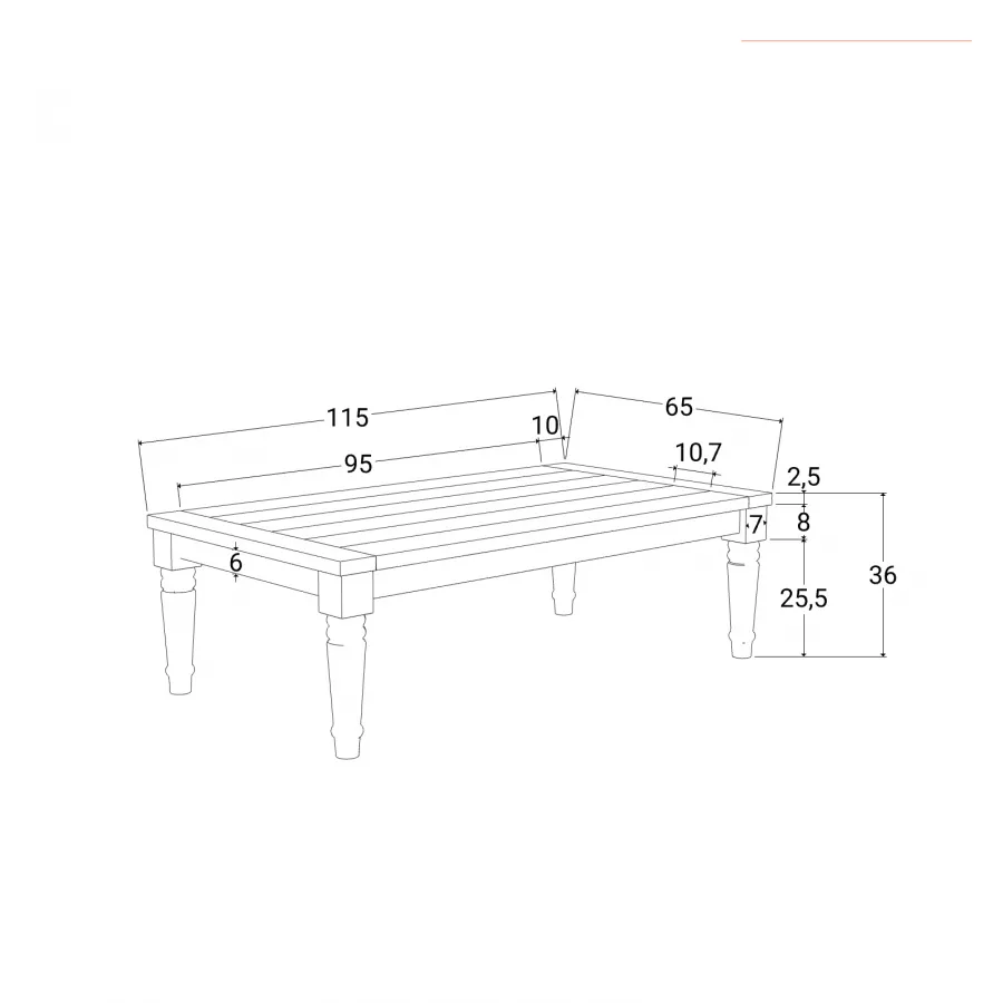 Letto a baldacchino da esterno 210x200 cm in teak con cuscini - Cairo