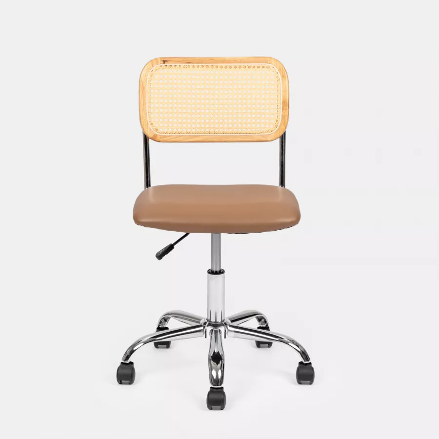 Sedia da ufficio ergonomica con schienale in rete, braccioli