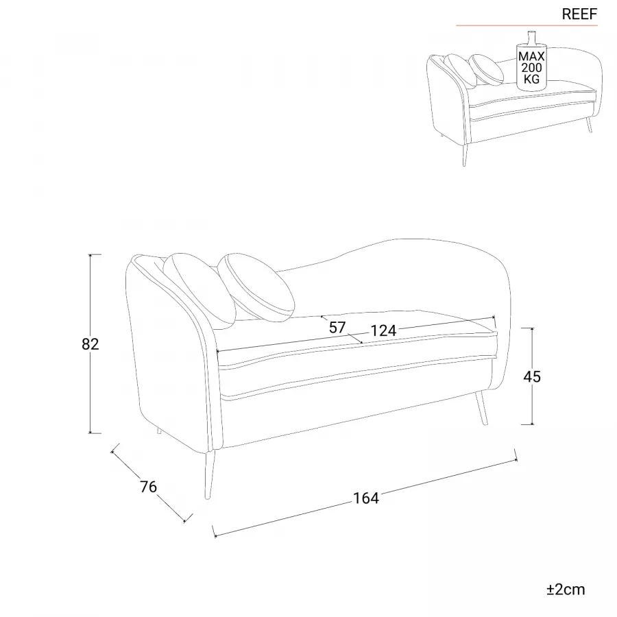 Divano 3+2 posti con 1 recliner in tessuto modello Ellis - Offerte Divani