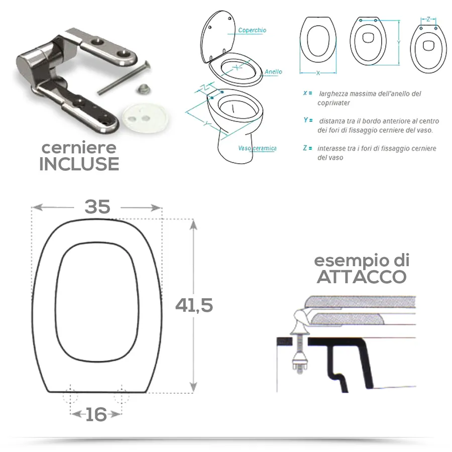 Copriwater In MDF Per ESEDRA Ideal Standard - Bianco, Design Compatibile E Verniciato