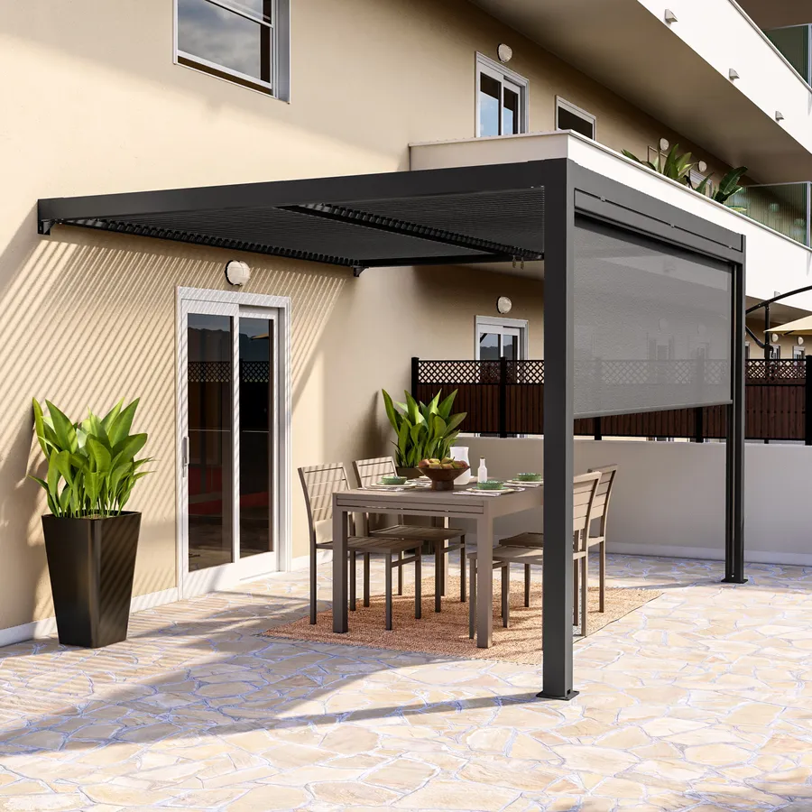 Tenda Da Esterno Impermeabile Per Gazebo E Balcone - Antipioggia E Antivento - 130x210 Cm - Foto 6
