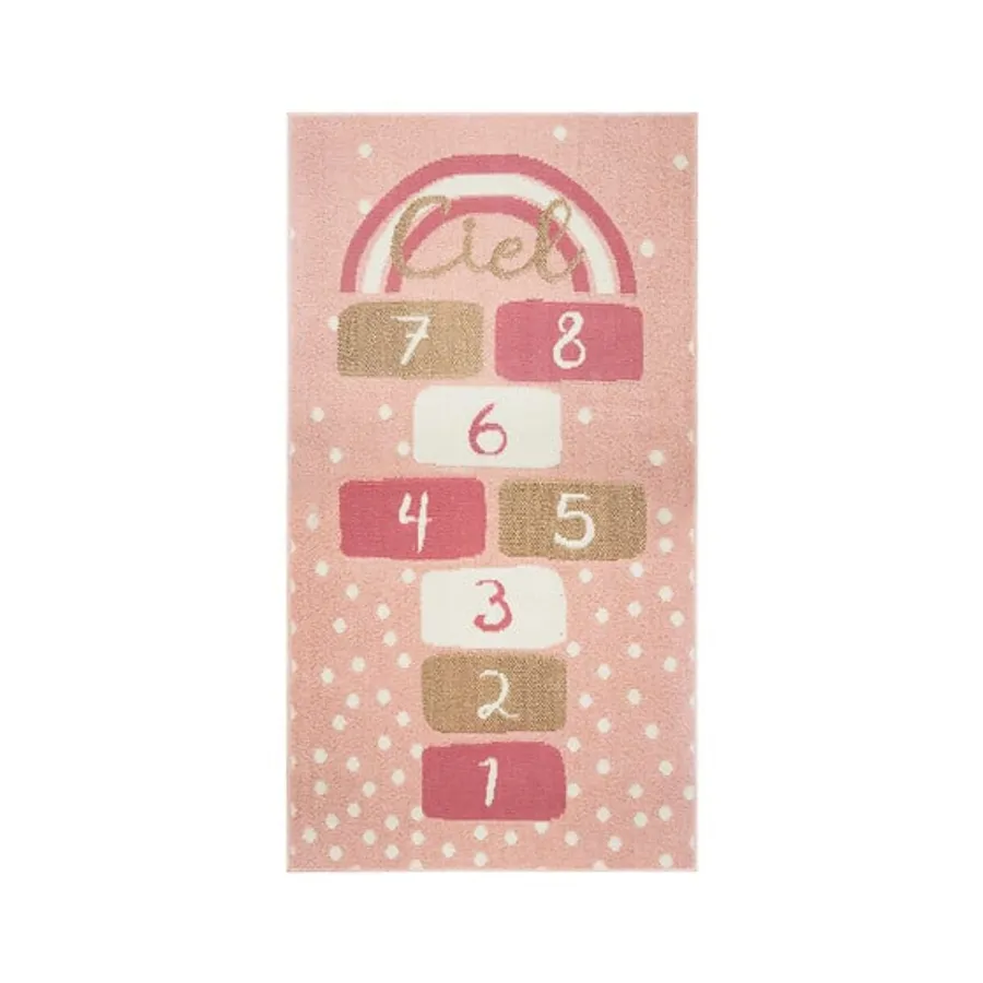 Fancytan Tappeto per Cameretta dei Bambini, Tappetino Gattonare Bambini Morbido, Tappetino Gioco, Tappeto Salotto Tatami, Antiscivolo, Rosa, 150 x 200cm