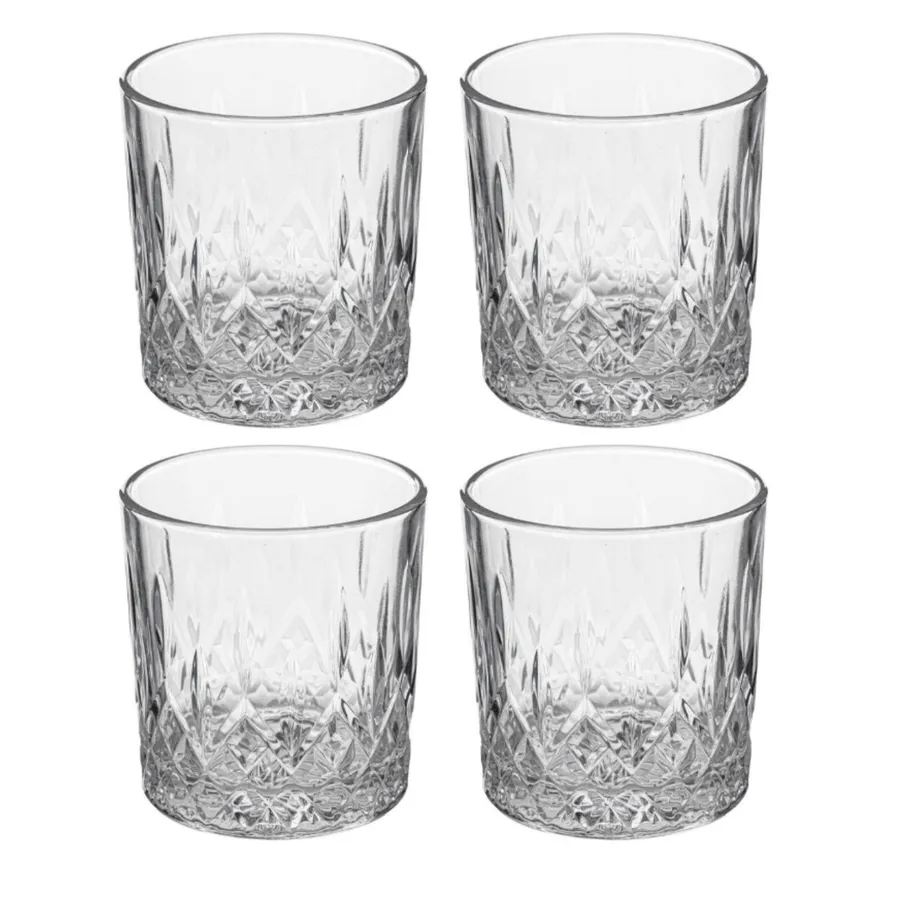 Set 4 Cucchiaini Dessert Bicolore In Vetro Borosilicato, Ideali Per Gelato E Macedonie