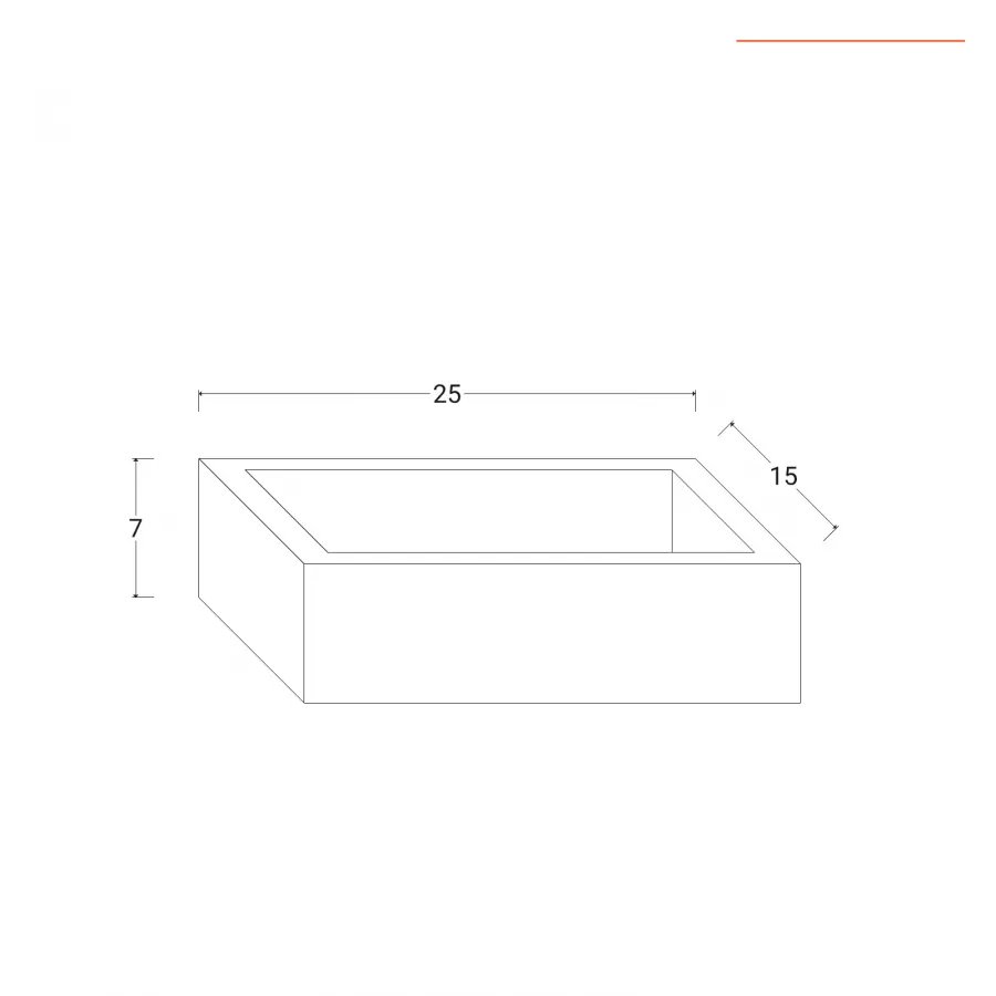 Porta oggetti bagno sospeso 25x7 h cm in legno rovere deciso