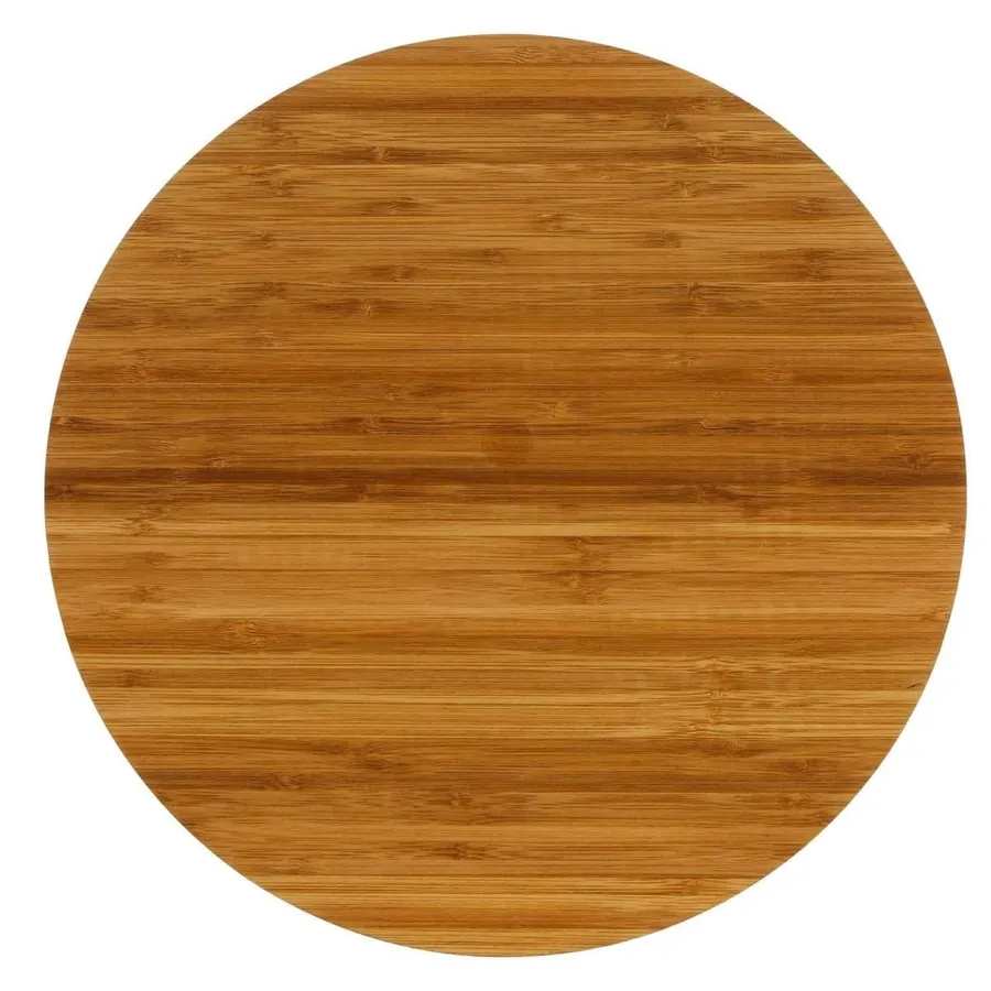 Vassoio Rotondo In Legno Di Acacia 35 Cm | Decorativo Per Caffè, Toeletta, Snack, Design Minimalista
