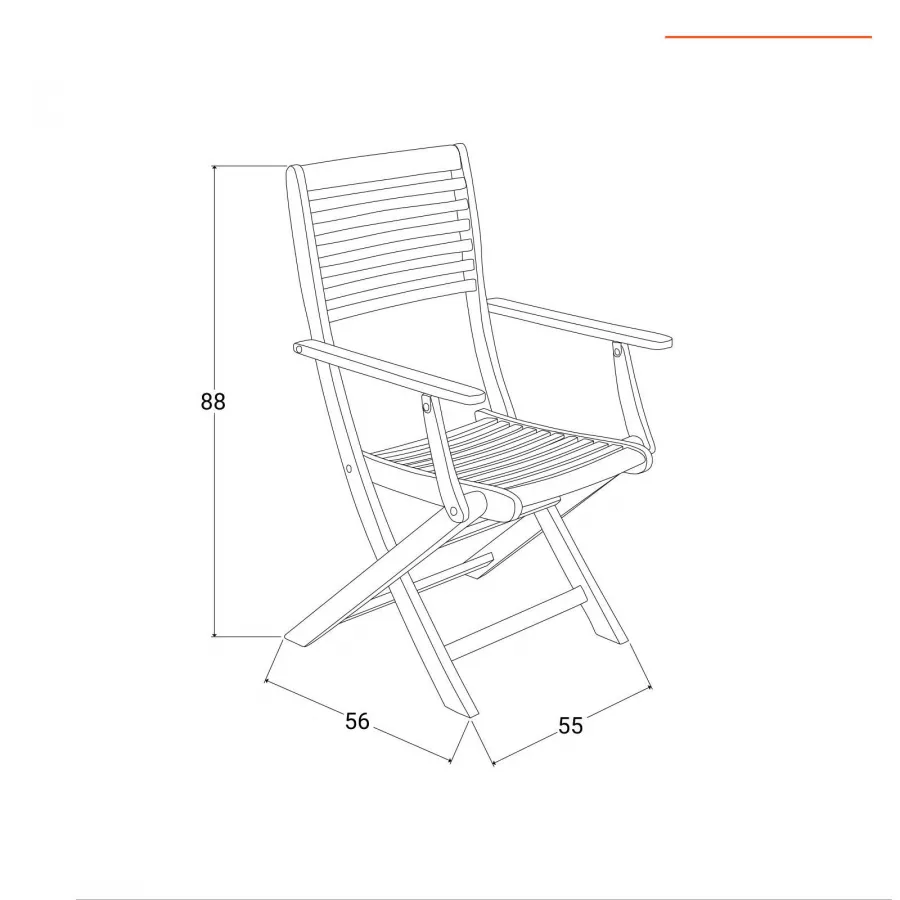 Set pranzo tavolo allungabile 120/160x80 cm e 4 sedie pieghevoli con  braccioli in legno di