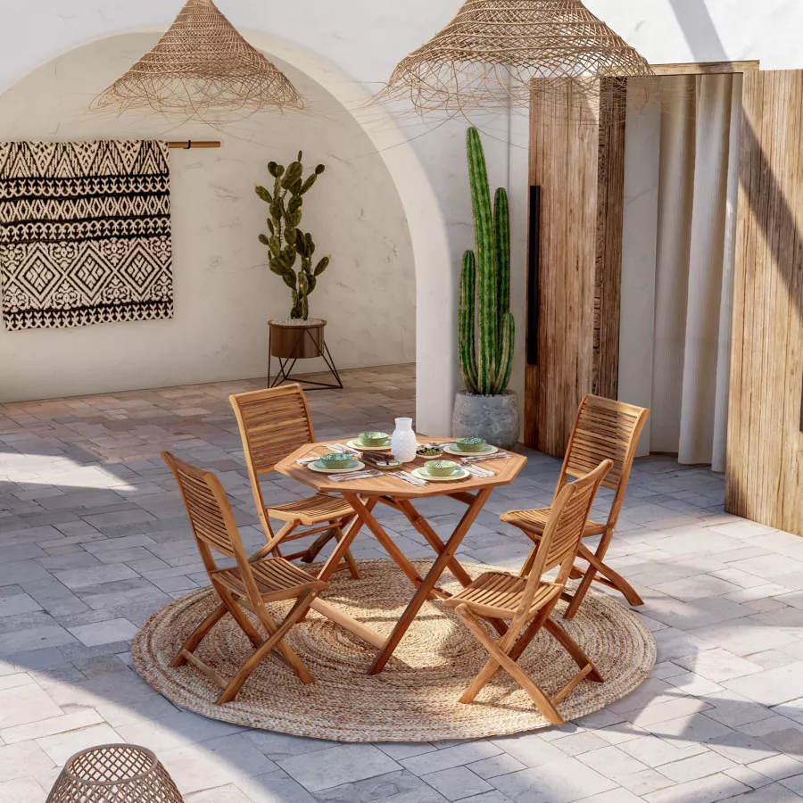 Tavolo Rotondo Tavolo Pieghevole Sedie Set Tavolo Rotondo E Sedie