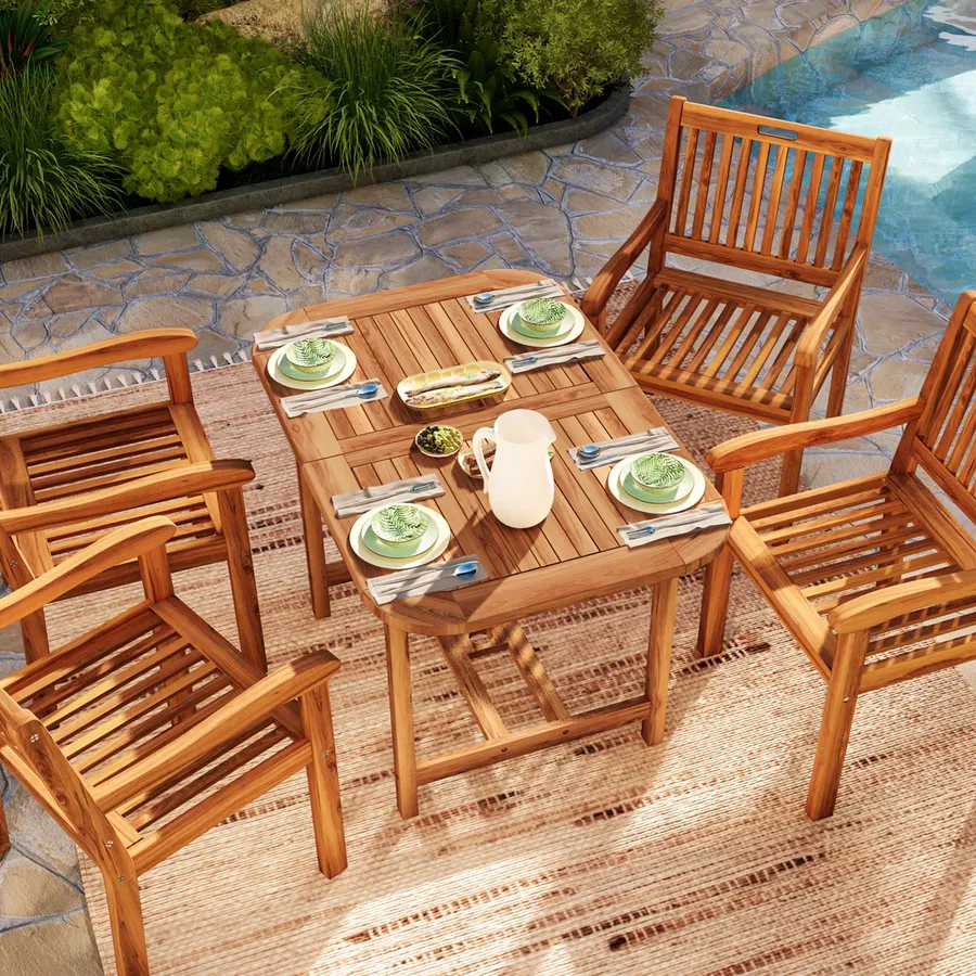 Tavolo Da Bar Allungabile KUAKE Con LED - Bianco | 138-193 Cm | Vano Portaoggetti E Girevole 360° | Per Sala Da Pranzo - Foto 3