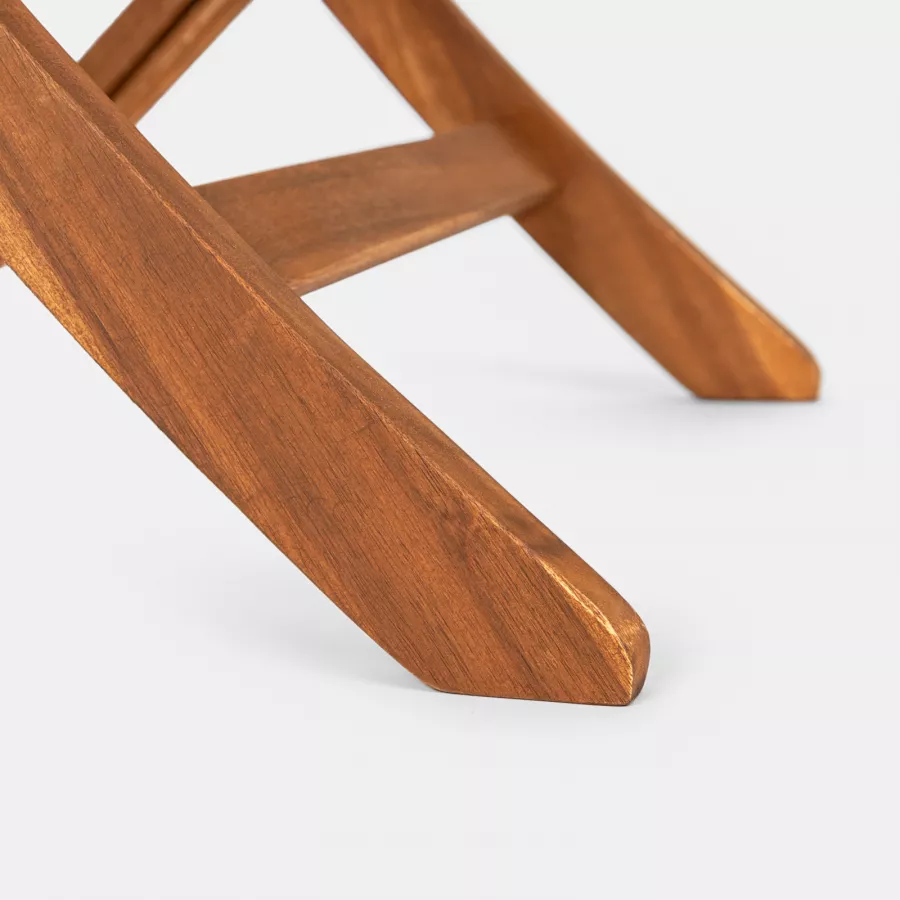 Set bistrot con tavolo pieghevole 70x70 cm e 2 sedie pieghevoli in legno di  acacia - Paja