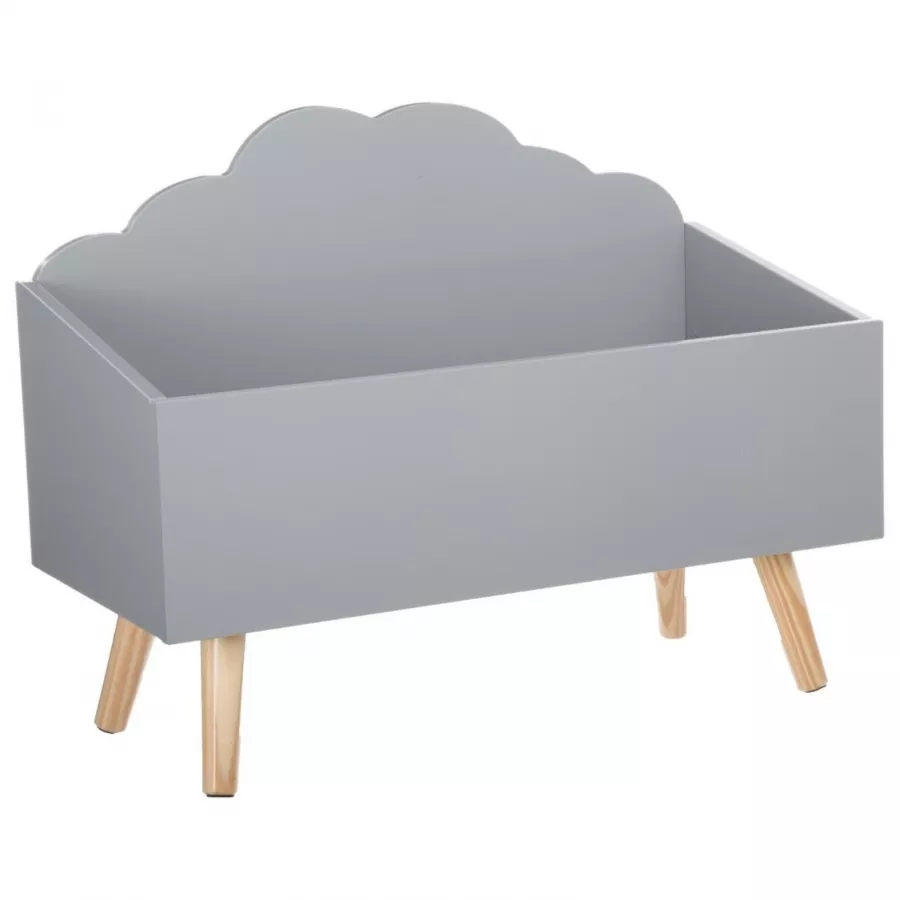 Mobile contenitore nuvola per bambini 58x45,5h cm in legno bianco - Nuvy