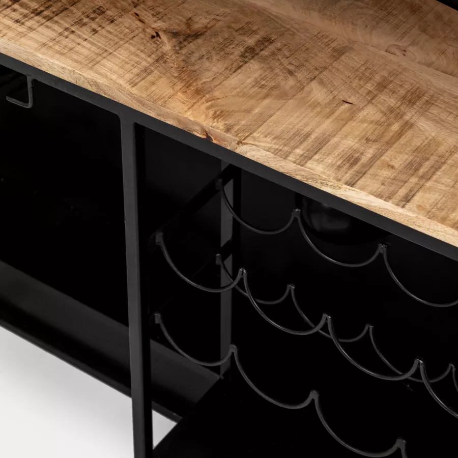levandeo Scritta per cucina a stelle, 40 cm, metallo, argento, legno di mango, decorazione da tavolo, decorazione per la cucina, regalo