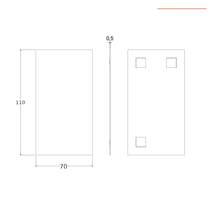 Cassettiera da bagno White con 4 cassetti 25x25x77 in mdf bianco