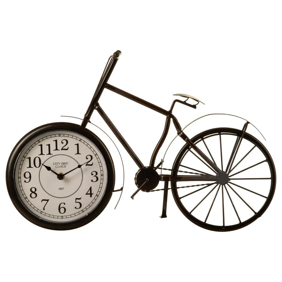 Orologio Da Tavolo A Forma Di Bicicletta - Decorazione Vintage Per Casa E Ufficio - Foto 12