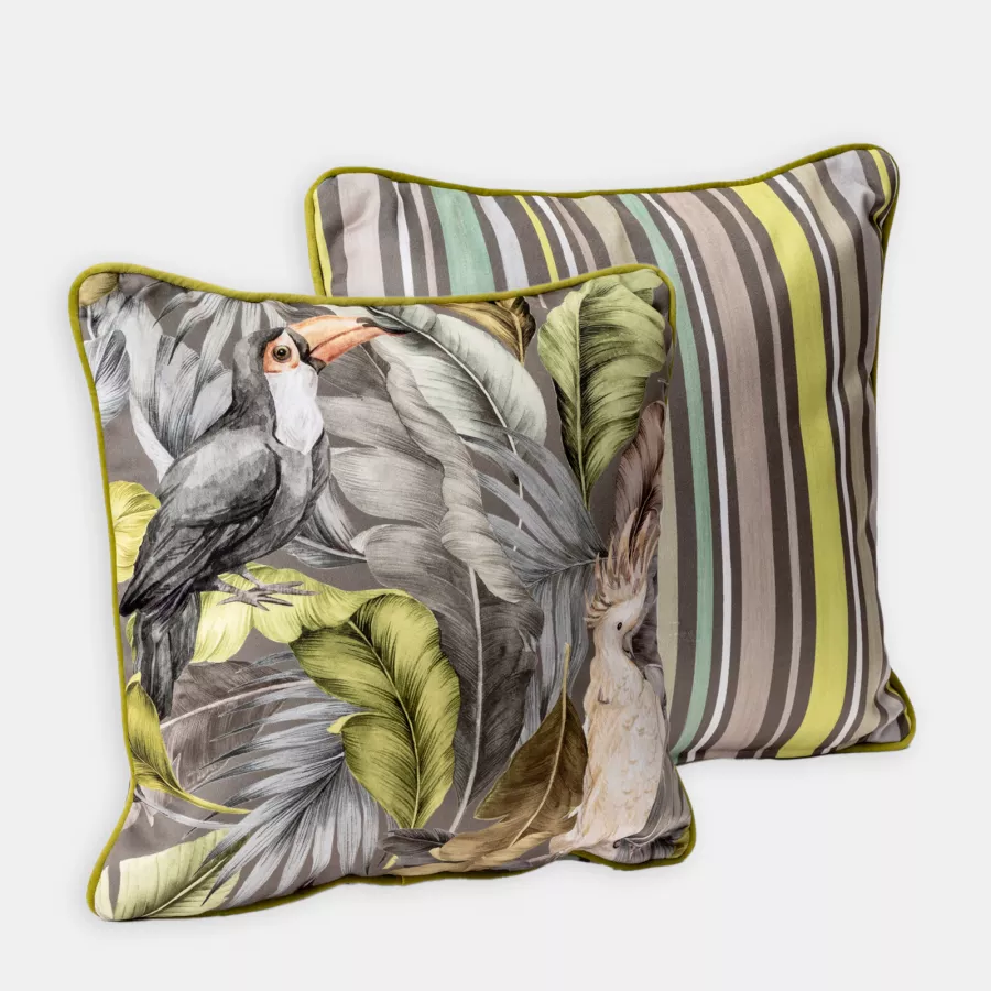 Copricuscini Decorativi Per Divano Letto, Soggiorno, 45 X 45 Cm Set Da 2 Cuscini Decorativi In Stile Bohemien Verde Federe In Velluto A Coste 98818732
