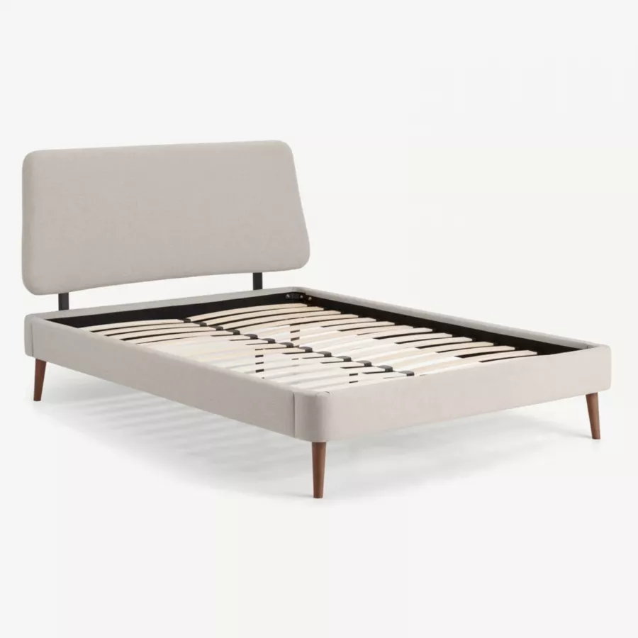 Copri Sommier Matrimoniale Dahlica 160x200 Beige - Tessuto Morbido Elastico, Facile Da Montare - Foto 7