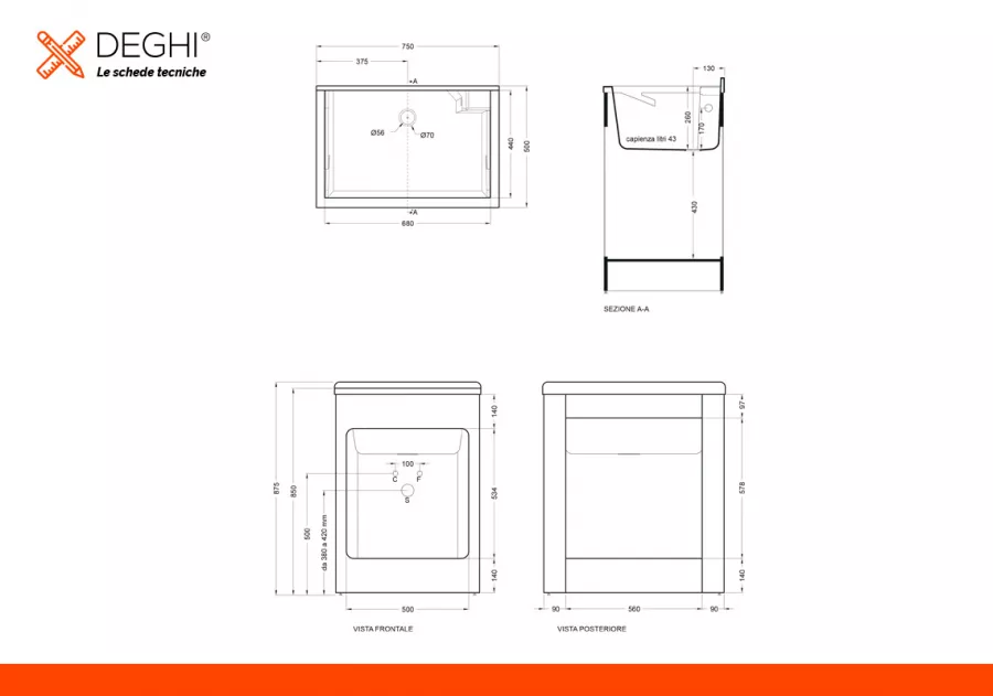 Mobile copri lavatrice 72x68x91h cm con serranda avorio Lavacril Box  Colavene