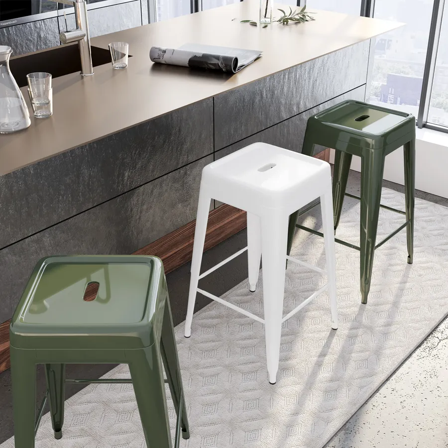 Cucina verde in stile industriale | Leroy Merlin