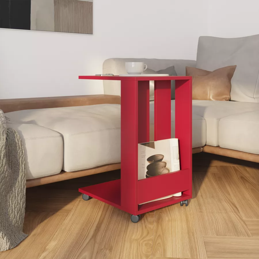 Tavolino da Salotto con Sedia, Tavolo da Balcone e Sedia Combinazione  Soggiorno Cucina Tavolo da Pranzo Nordic 1 Tavolo 3 Sedie Coffee Shop Tavolo  per Il Tempo Libero (Color : Red) (Red) 