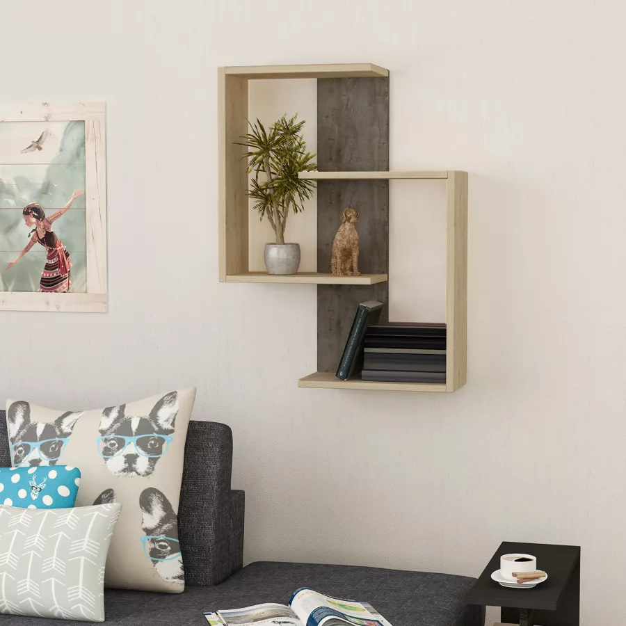 Mensola da Muro da appoggio 90×60 cm in Legno nobilitato spessore 1,8