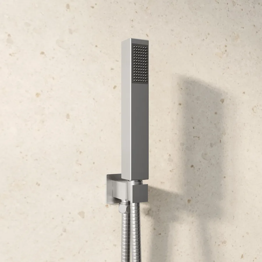 Kit Doccia Incasso Completo - Doccino ABS A Pioggia, Presa Acqua Ottone, Flessibile 150 Cm - Foto 11