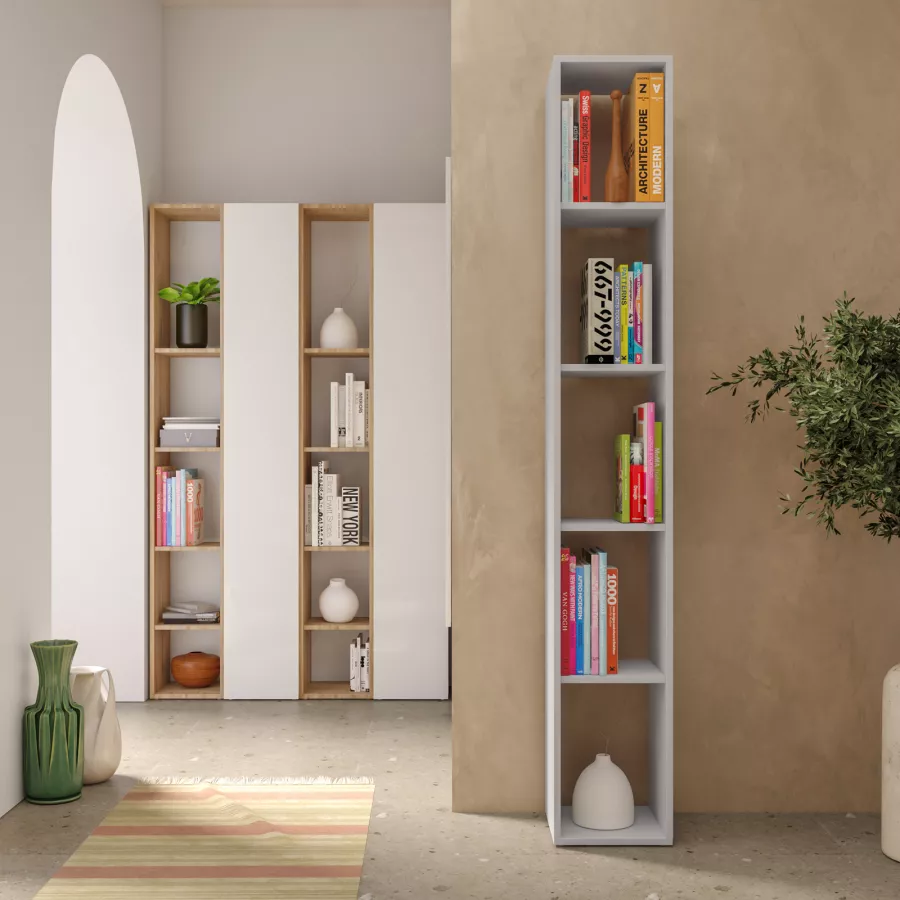 Libreria a parete in legno con mensole moderne Di-Do